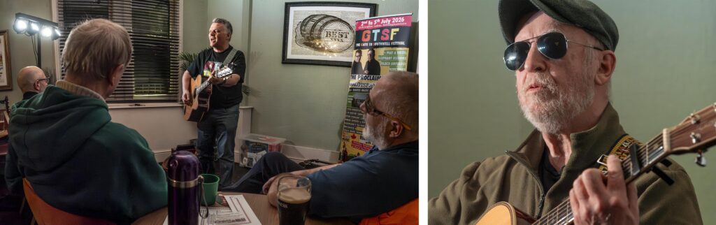 Floor singers Matt Blick and Phil Harrison